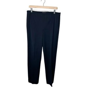 Talbots Womens Dark Navy Blue Straight Leg Business Casual Trouser Pants 12